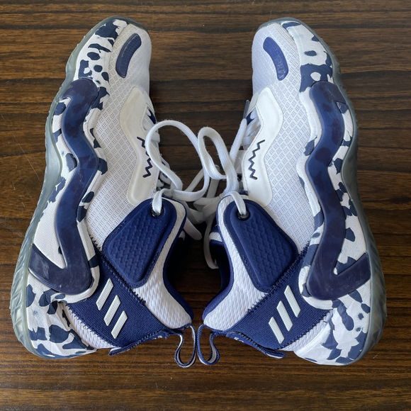 Adidas, Men’s 7.5, D.O.N. Issue #3 Team Navy White Athletic Basketball Sneaker - Picture 11 of 14